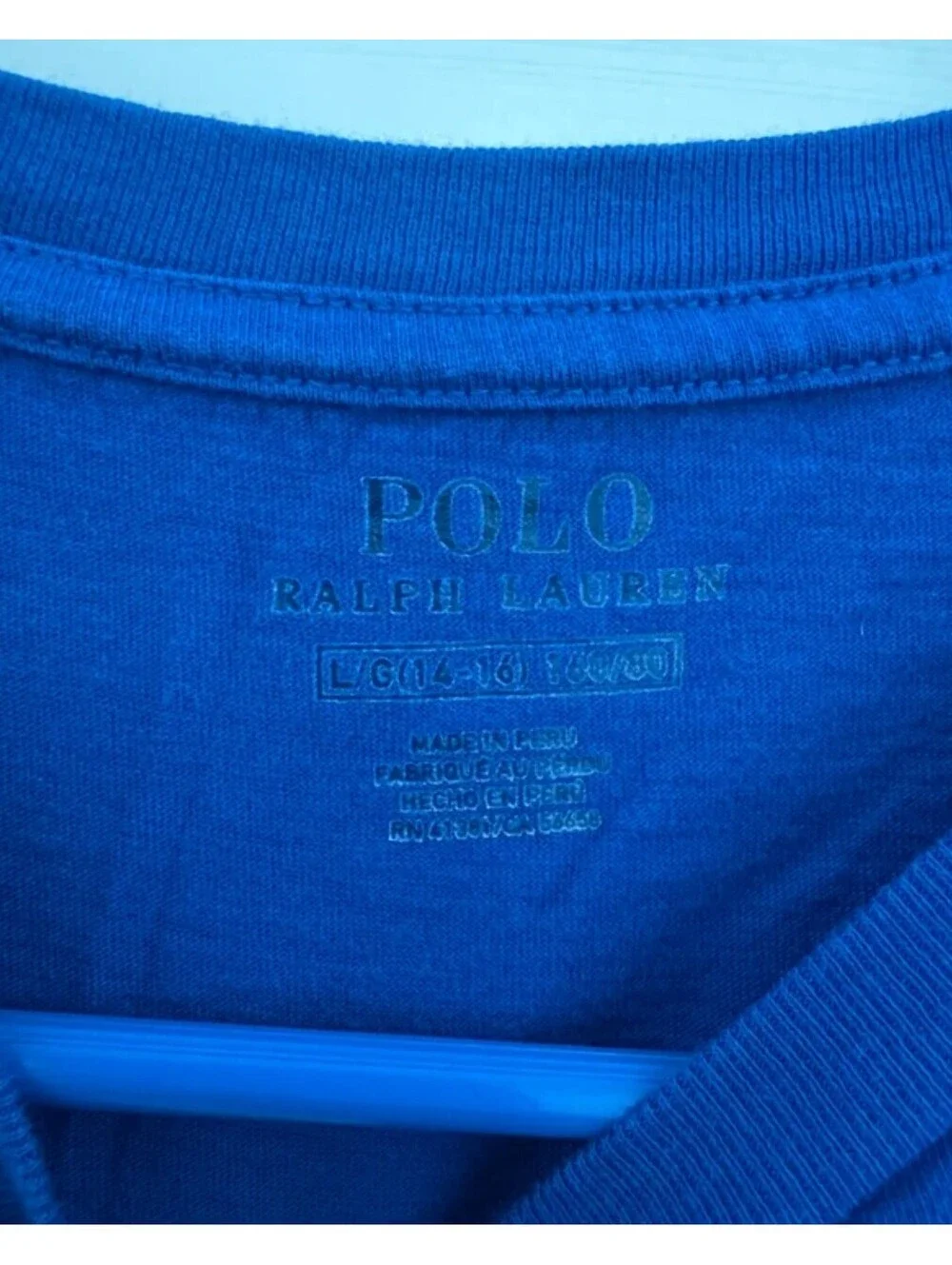 Polo Ralph Lauren Boys Long Sleeve T-Shirt Youth L Blue